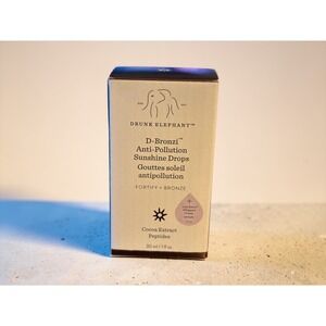 Drunk Elephant DBronzi AntiPollution Sunshine Drops 30ml Bronzing Serum NIB